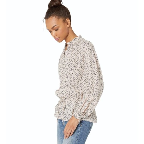 NWT JOIE Senaya Floral-Print Pink Sky Blouse - Picture 3 of 5